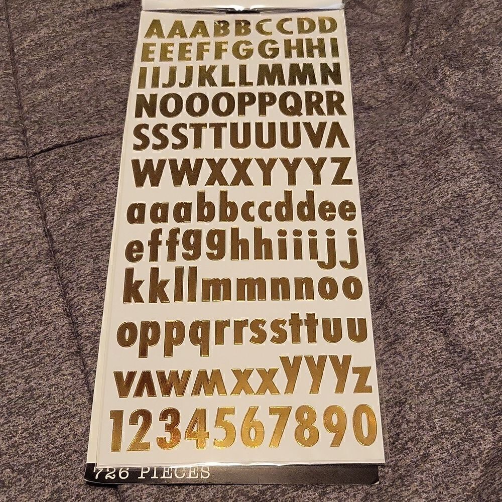 Letters/Number Stickers - Picture 5 of 6